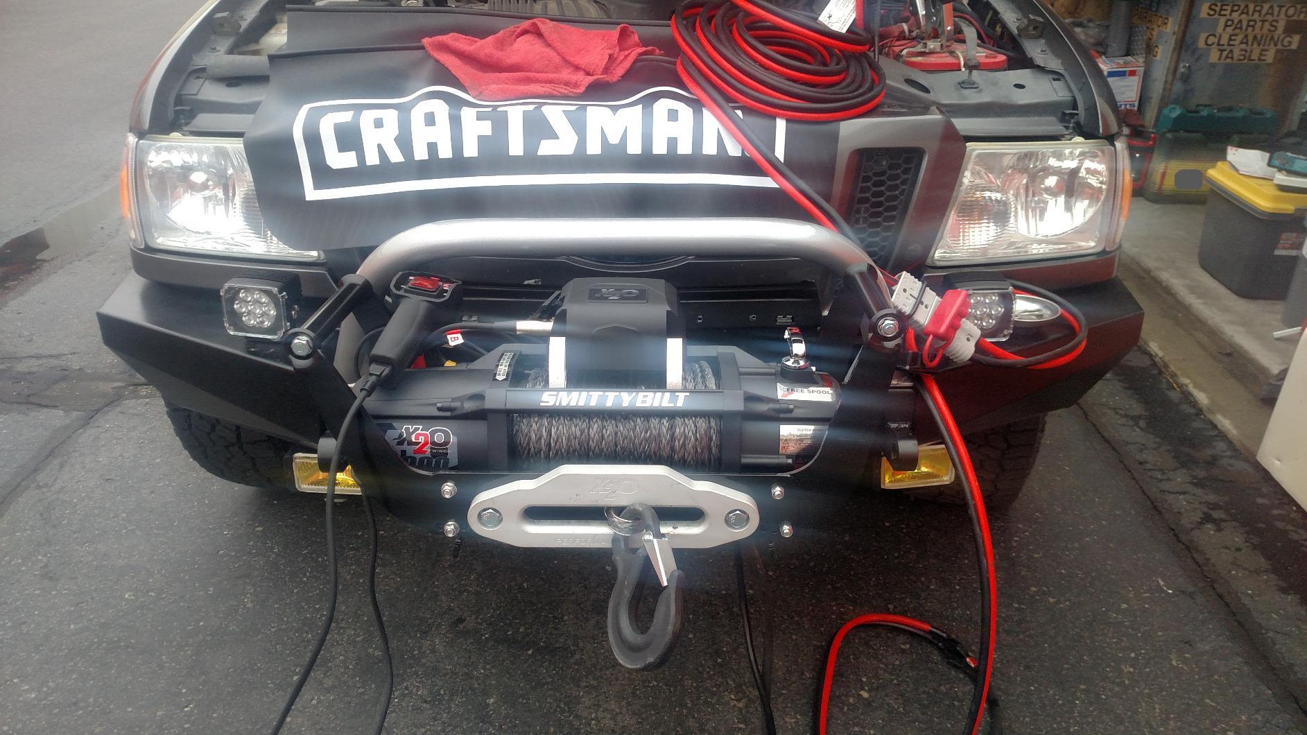 X-BULL Winch Cradle Universal Mount Plate for Recovery Winches，Suitable winches for 13500 lbs, 13000lbs, 10000lbs, 9500lbs,etc customer photo 1