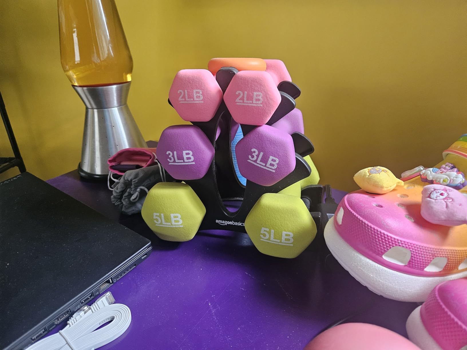 Amazon Basics Neoprene Dumbbell Hand Weights for Exercise and Muscle Toning customer photo 1