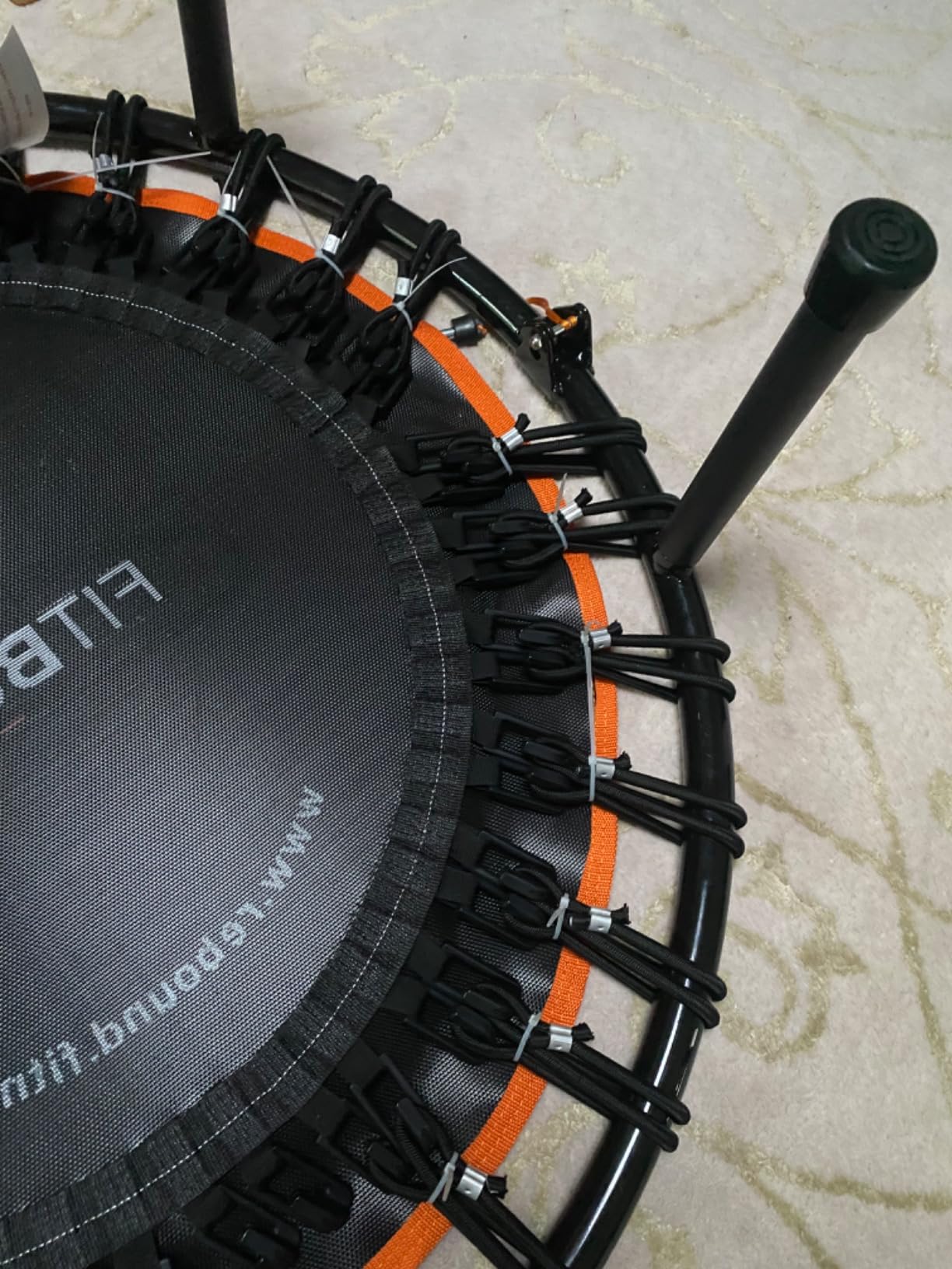 MXL FIT Bounce PRO Bungee Rebounder - Premium Indoor Mini Trampoline for Adults, Silent Low-Impact Bounce, Half-Folding with Foldable Steel Legs & Carry Bag - 40 in, 400lb customer photo 2