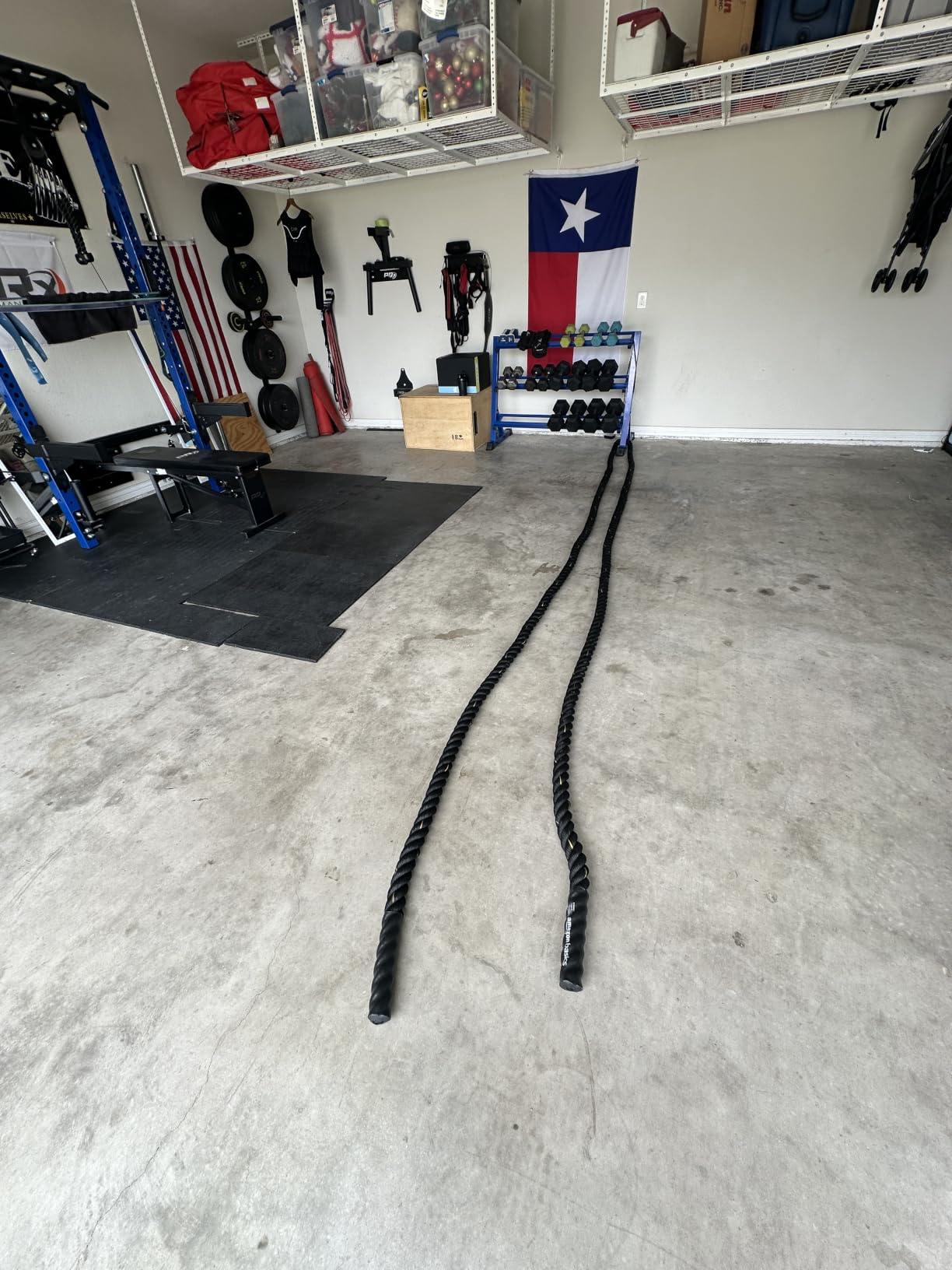 Amazon Basics Battle Rope for Home Gym Workout, Exercise Training Equipment customer photo 2