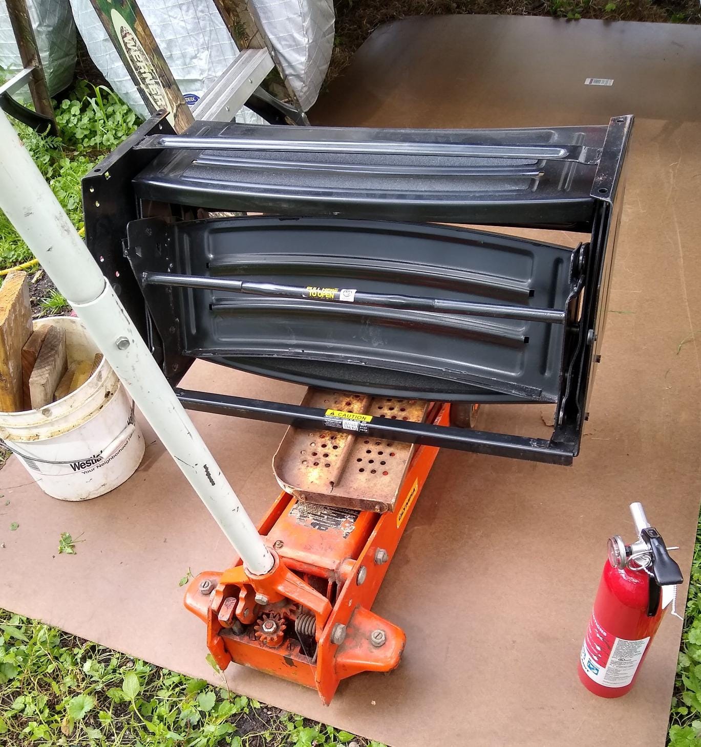 Lippert Components 432687 24' Radius Corner Manual Step - Triple, 7' Rise , Black customer photo 2