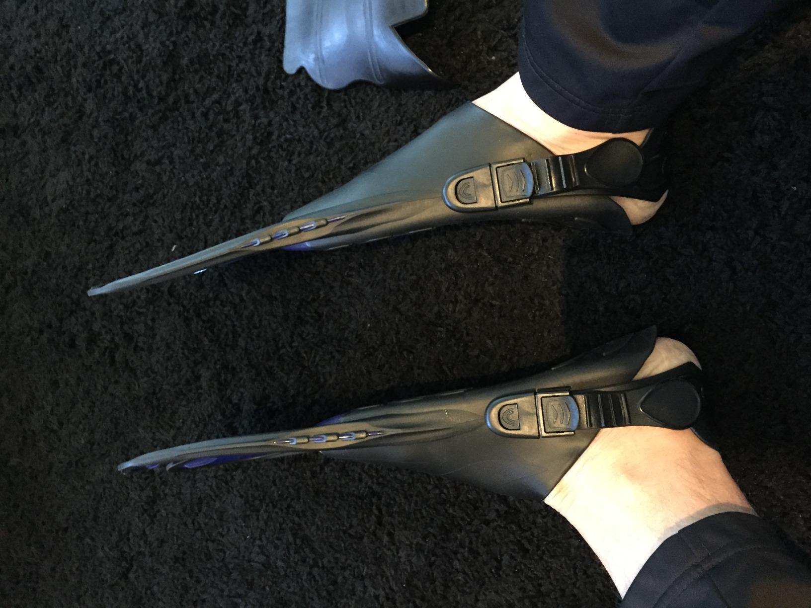 CAPAS Snorkel Fins, Travel Size Short Flippers for Snorkeling Swimming customer photo 2