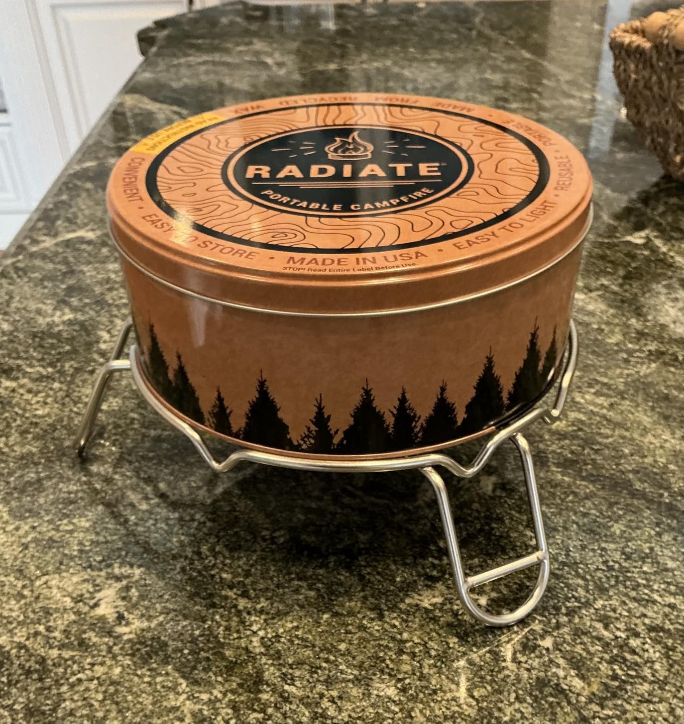 Radiate Portable Campfire Fire Pit, XL 8 Inch Reusable Travel Ready Flame customer photo 2