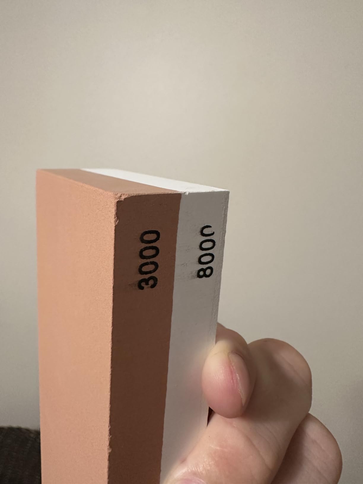 Premium Knife Sharpening Stone Set – 400/1000 and 3000/8000-Grit Professional, Safe Knife Sharpener Set – Whetstone Set Includes Flattening Stone, Bamboo Base, and 2 Nonslip Rubber Bases Tan customer photo 2