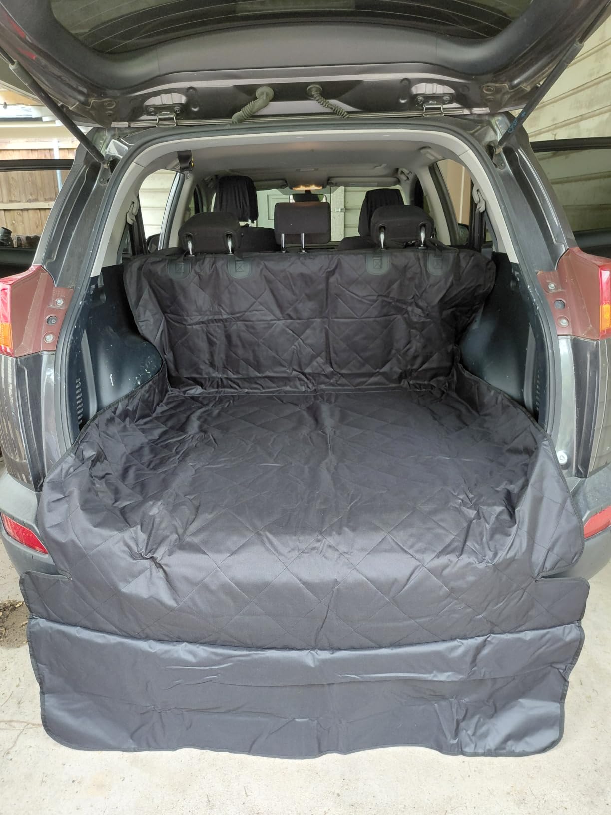 F-color SUV Cargo Liner for Dogs - Trunk Cover with Bumper Flap Protector customer photo 2