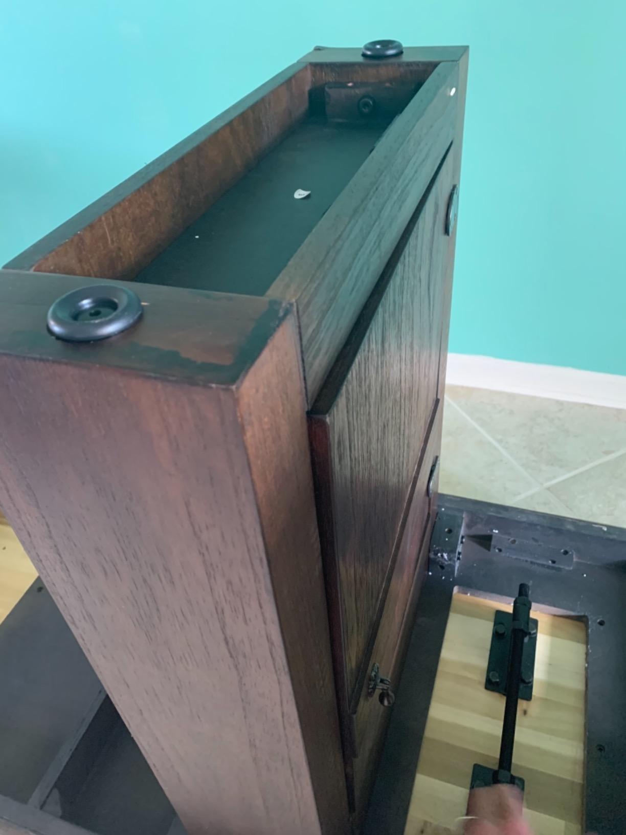Barrington 12 Ft. Shuffleboard Table, Solid Wood, Storage Cabinets customer photo 2