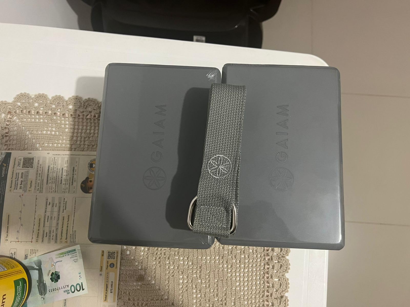 Gaiam Yoga Block - Supportive Latex-Free Eva Foam - Soft Non-Slip Surface with Beveled Edges for Yoga, Pilates, Meditation customer photo 2