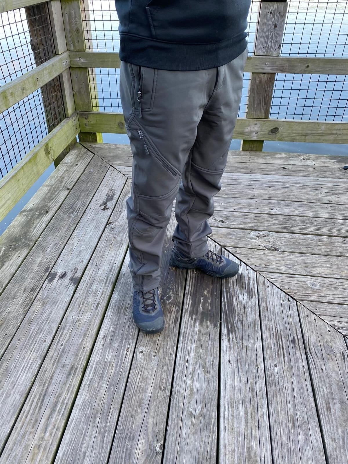 FREE SOLDIER Men's Fleece Lined Pants Softshell Snow Ski Pants customer photo 2