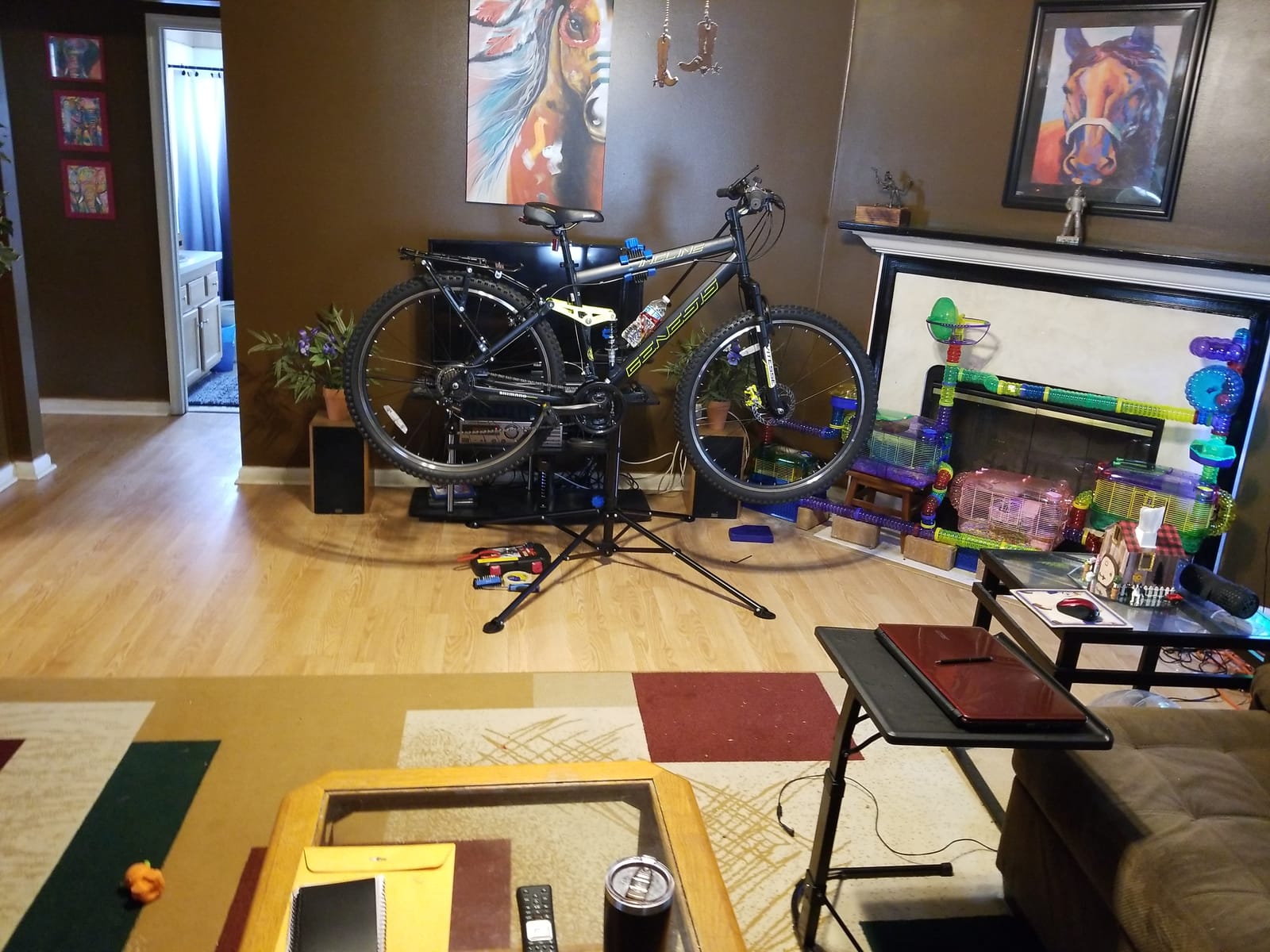 ZENY Adjustable Bike Repair Stand, Bicycle Maintenance Stand customer photo 2