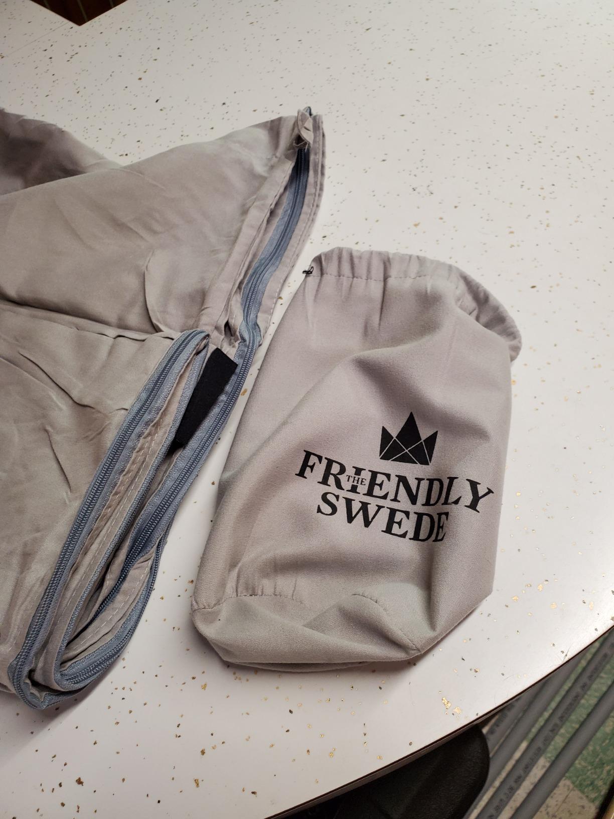 The Friendly Swede Sleeping Bag Liner, Adult Sleep Sack for Hotels, 3 Sizes customer photo 1