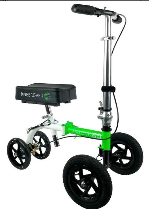 KneeRover Quad All Terrain Knee Scooter for Adults, Metallic Blue customer photo 1
