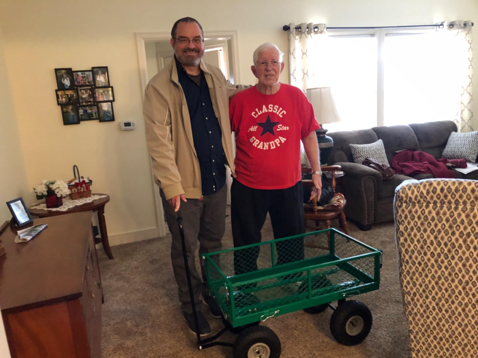 FDW | Heavy Duty Garden Cart with Wheels | Green | 500lbs Capacity customer photo 1