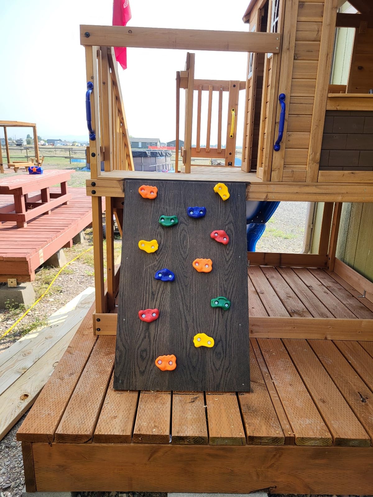 KINSPORY 20pc Rock Wall Climbing Holds for Kid, Play Set Climber Attachment customer photo 1