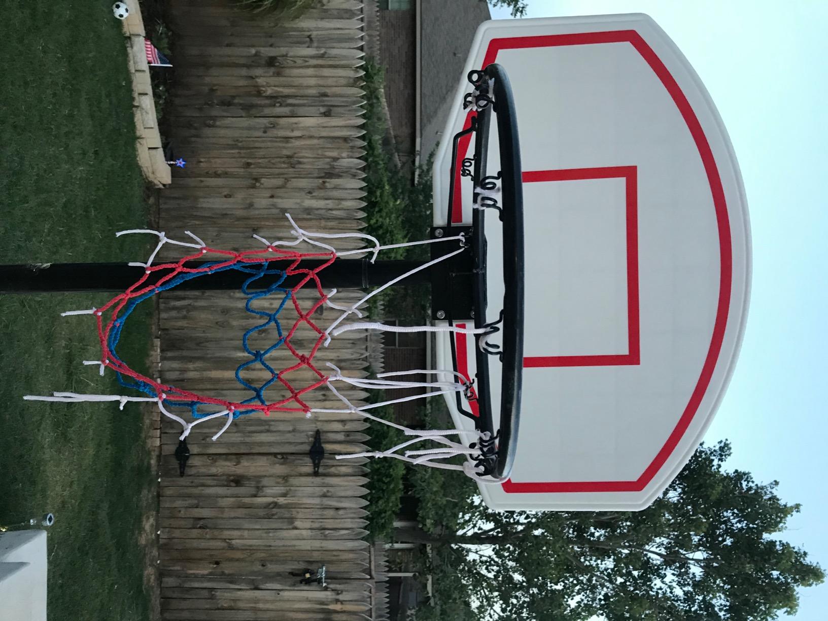 Kids Portable 5.4-7 Ft Height Adjustable Basketball Hoop Stand, 28 Inch Backboard, Basketball Goals Indoor/Outdoor customer photo 1