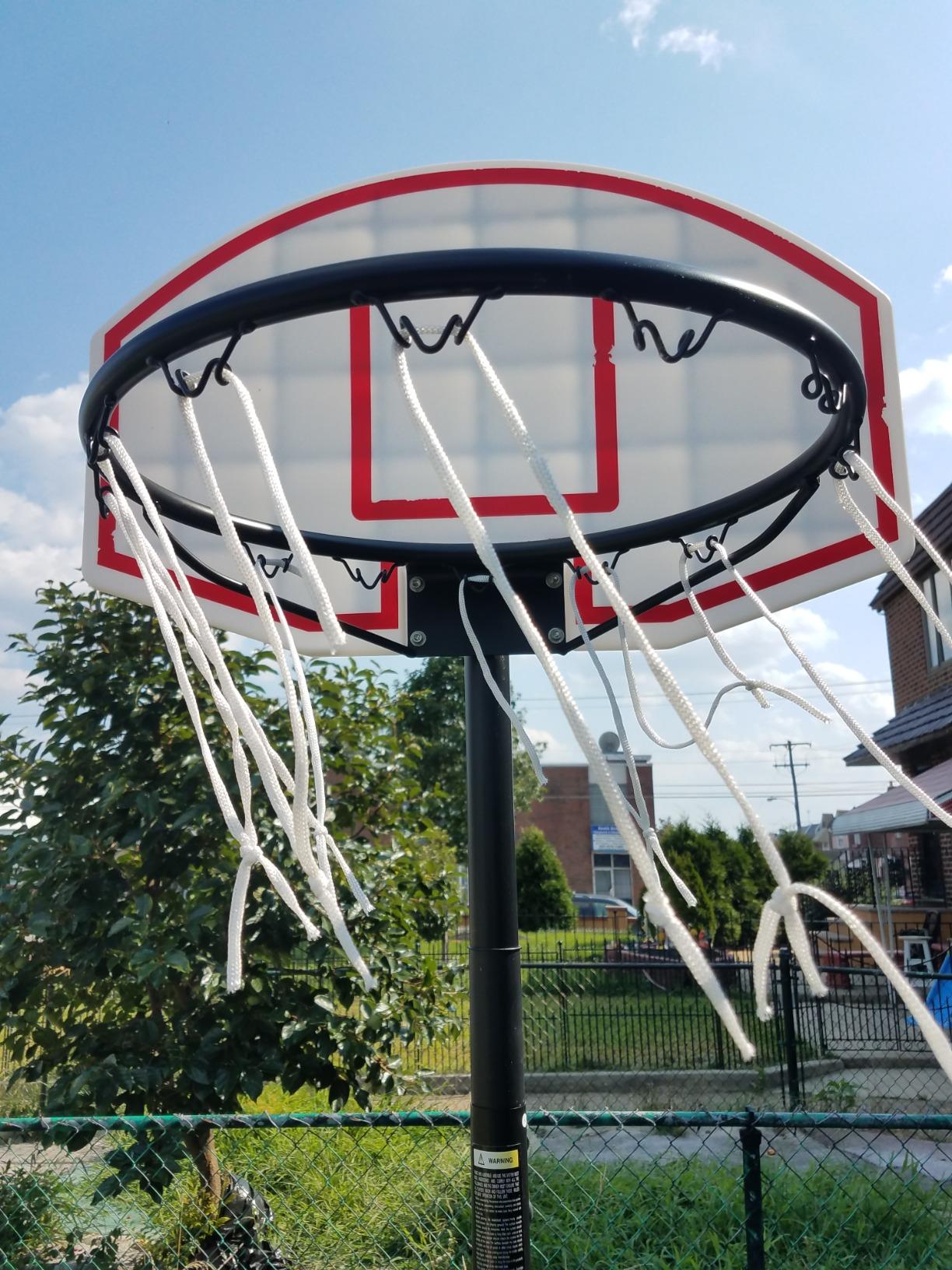 Kids Portable 5.4-7 Ft Height Adjustable Basketball Hoop Stand, 28 Inch Backboard, Basketball Goals Indoor/Outdoor customer photo 2
