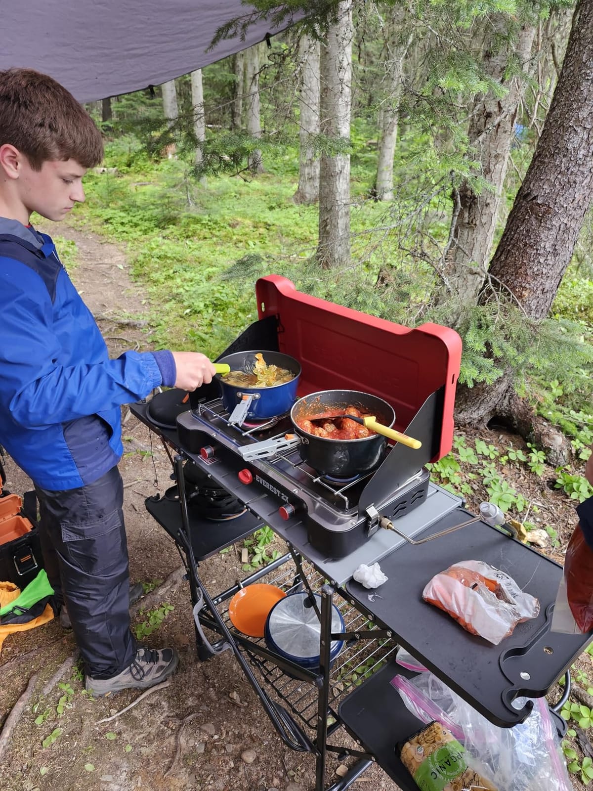 GCI OUTDOOR Master Cook Station | Portable Folding Kitchen Table with Soft Shell Sink, Heat Resistant Tabletop & Telescoping Lanter Pole, Perfect for Camping Trips customer photo 2