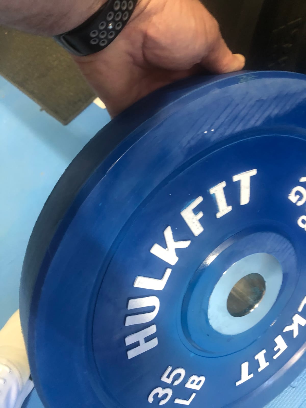 HulkFit 2-inch Sport Series Olympic Weight Plates Bumper Plates for Barbell Weightlifting Strength Training with Shock Absorbing Low Bounce Technology - Black & Multicolor customer photo 1