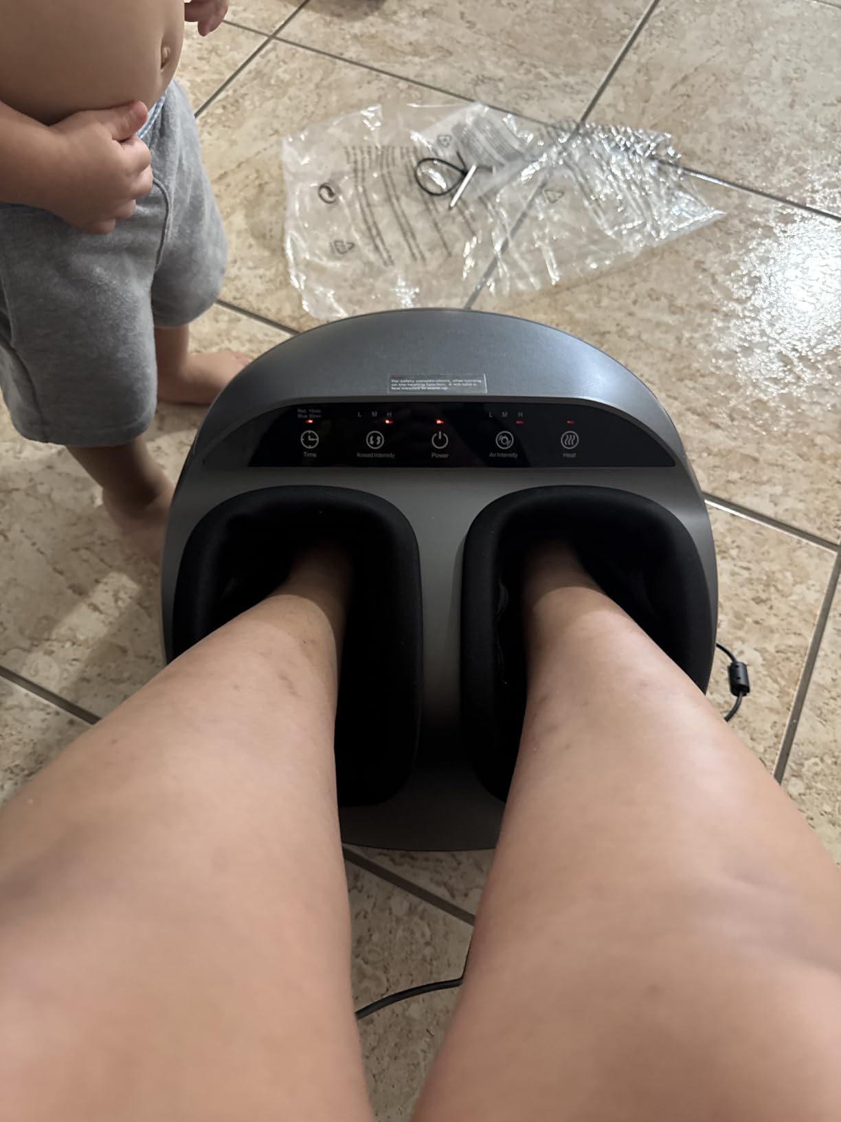 RENPHO Full Foot Massager with Heat, Deep Shiatsu for Plantar Fasciitis customer photo 2