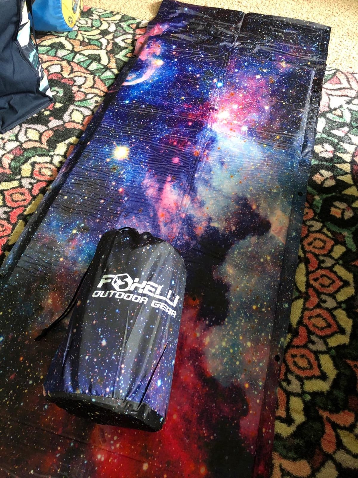 Foxelli Self Inflating Sleeping Pad for Camping, Backpacking, Hiking, Insulated Foam Lightweight Camping Mat, Inflatable Camp Mattress with Pillow customer photo 1