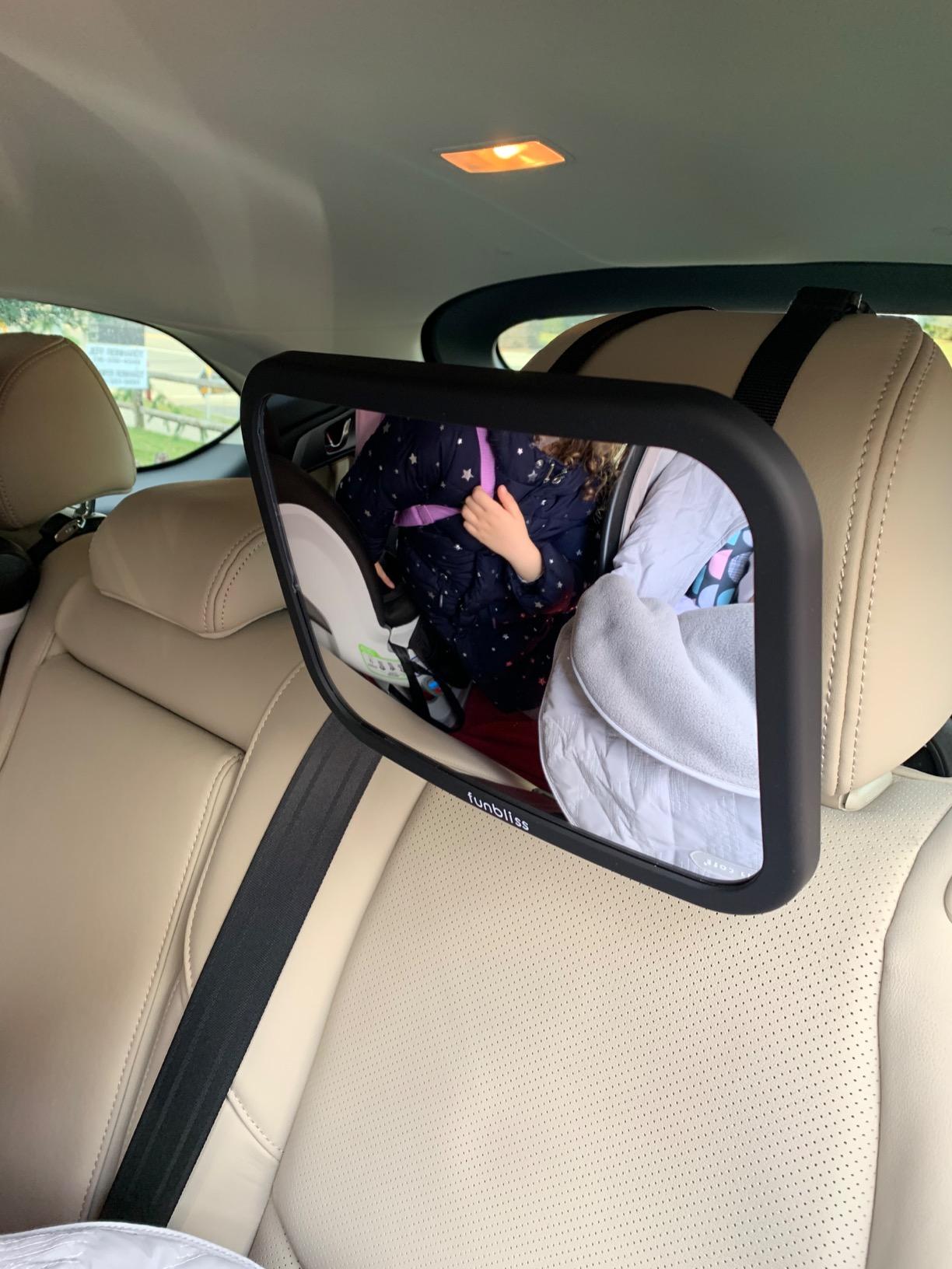 Funbliss Baby Car Mirror Safely Monitor,Shatterproof customer photo 2