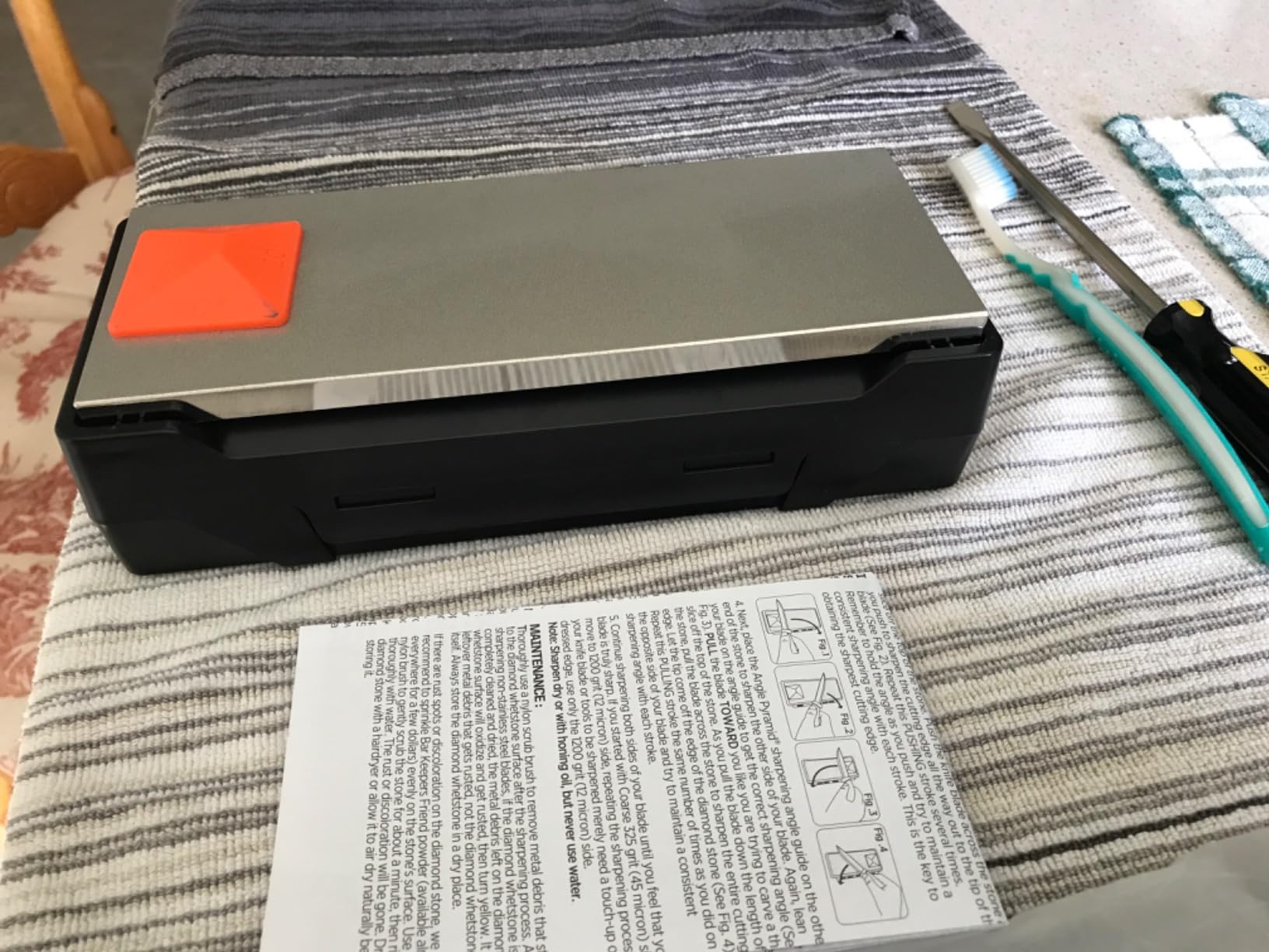 SHARPAL 162N Double-sided Diamond Sharpening Stone, 8 in. x 3 in. customer photo 1