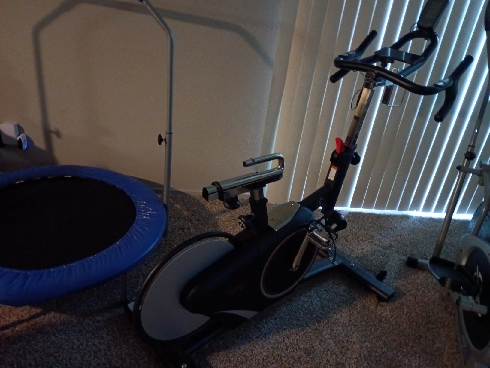 Sunny Health & Fitness Indoor Intensive Cycling Exercise Bike, Adjustable Cardio Training Exerciser w/Emergency Brake for Home, Optional Free SunnyFit App Bluetooth Link + Electromagnetic Resistance customer photo 1