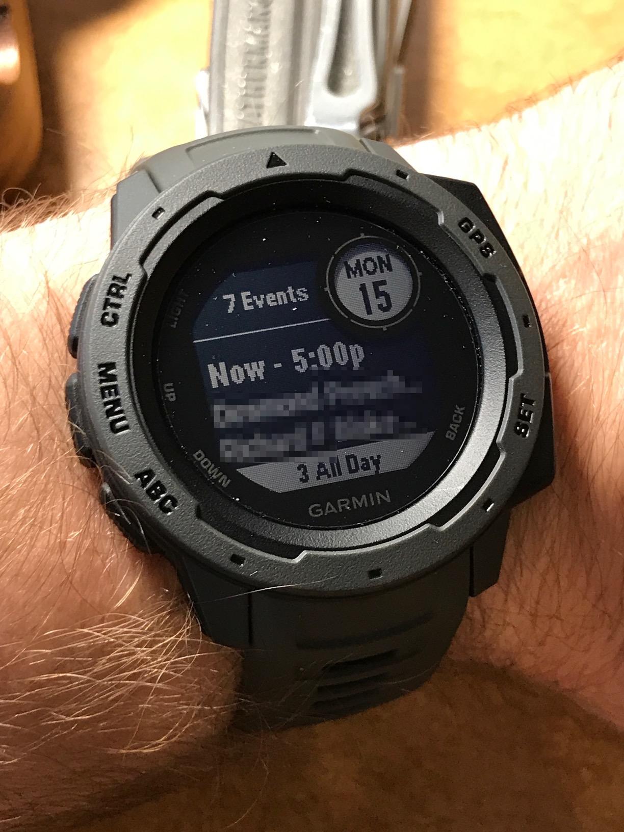 Garmin Instinct, Rugged Outdoor Watch with GPS, Features Glonass and Galileo, Heart Rate Monitoring and 3-Axis Compass, Graphite customer photo 2