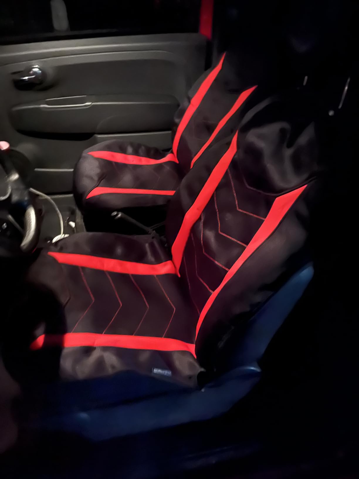 Motor Trend SpillGuard Seat Covers for Cars Trucks SUV – Gray Seat Covers with Waterproof Neoprene Lining, Automotive Car Seat Covers for Front Seats Only, Forros Para Asientos de Carro customer photo 2