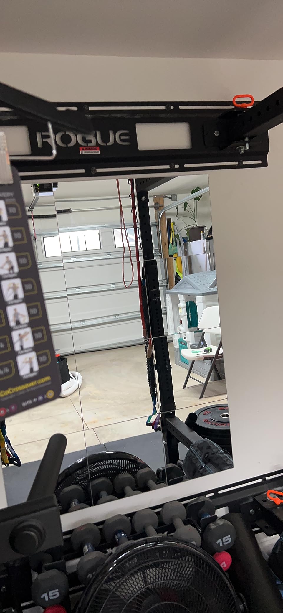 Murrey Home Wall Mirror for Home Gym Mirror, Full Length Mirrors Wall Mounted, Frameless Full Body Mirror Tiles for Wall, Door, Garage, 12
