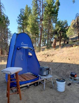 Hike Crew Portable Propane Tankless Water Heater & Shower, LCD, Gray customer photo 1