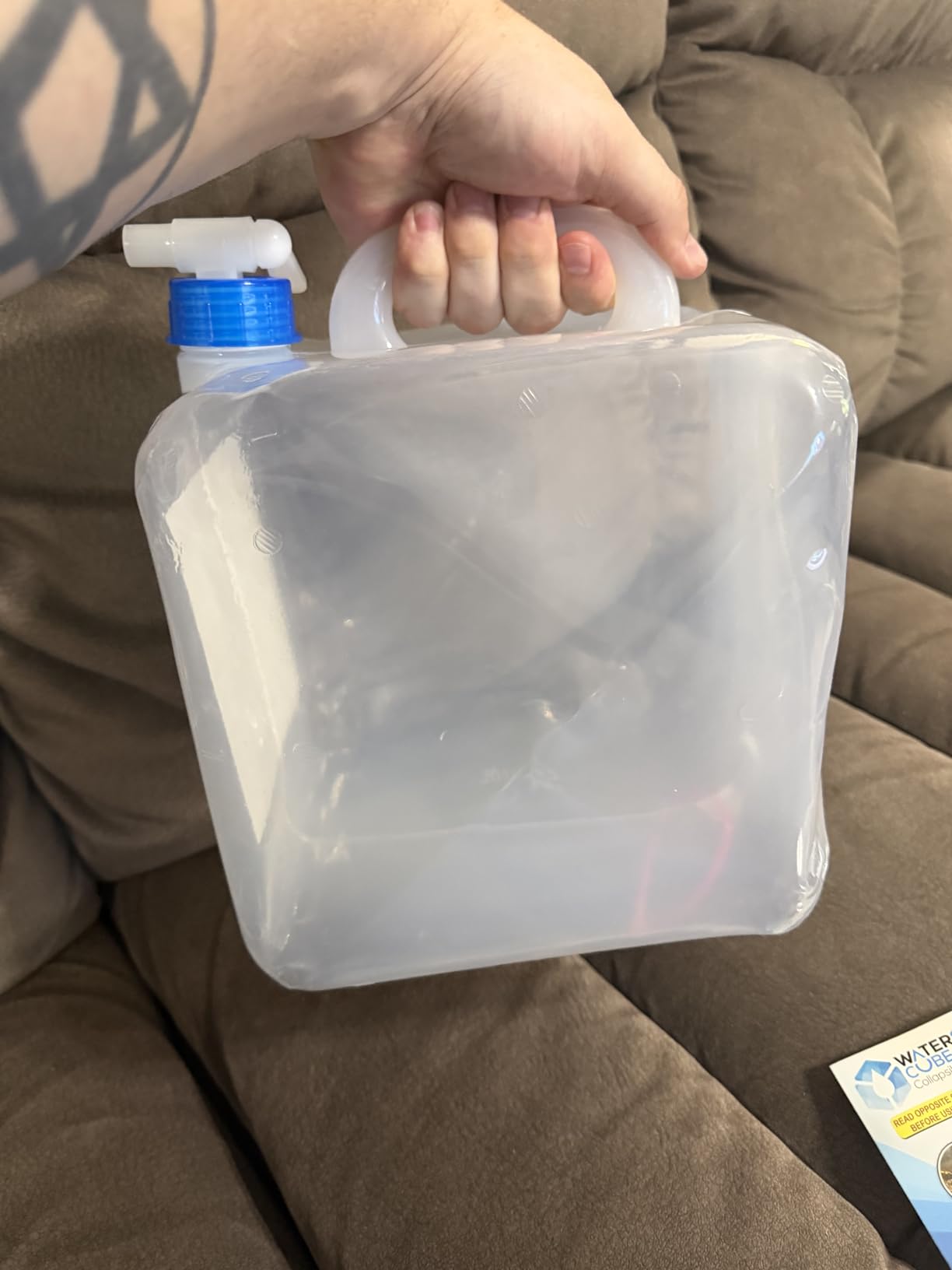 WaterStorageCube Collapsible Water Container with Spigot (5.3 Gal (2-Pack)) customer photo 1