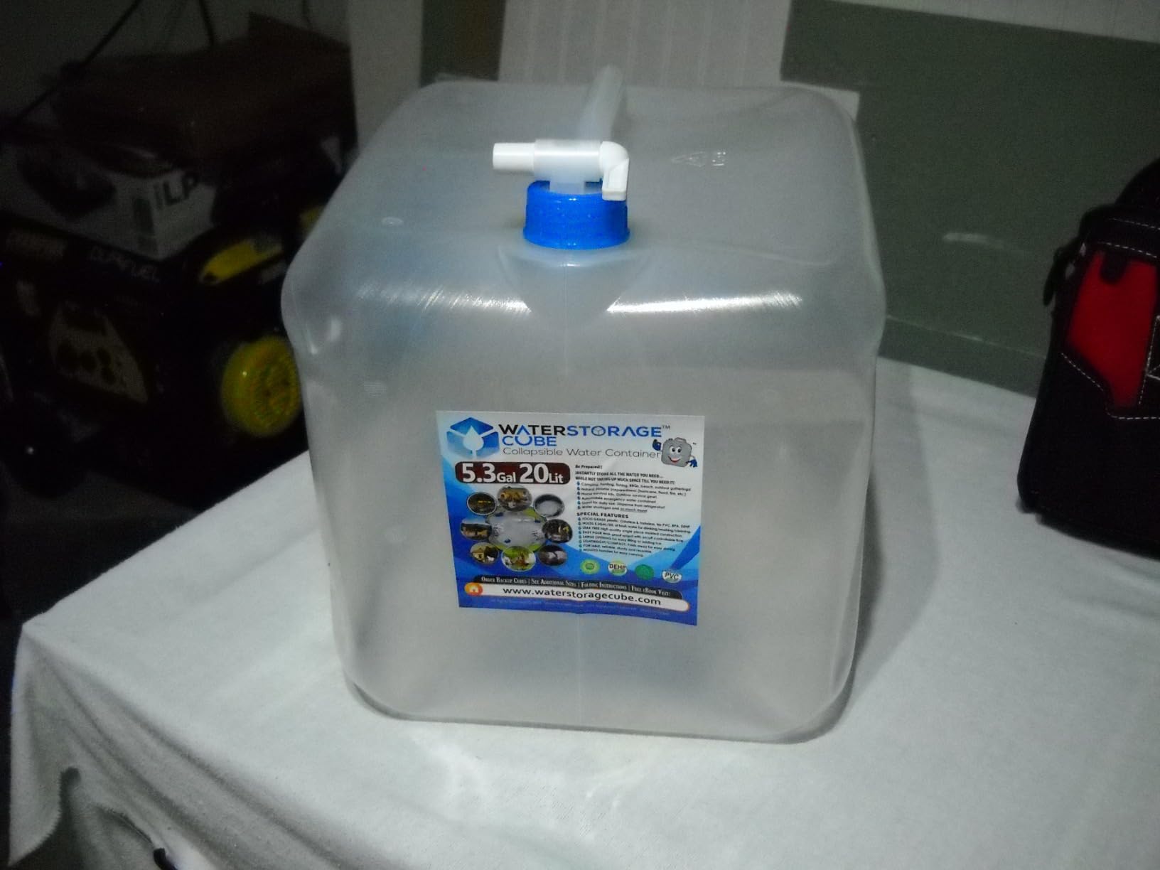 WaterStorageCube Collapsible Water Container with Spigot (5.3 Gal (2-Pack)) customer photo 2