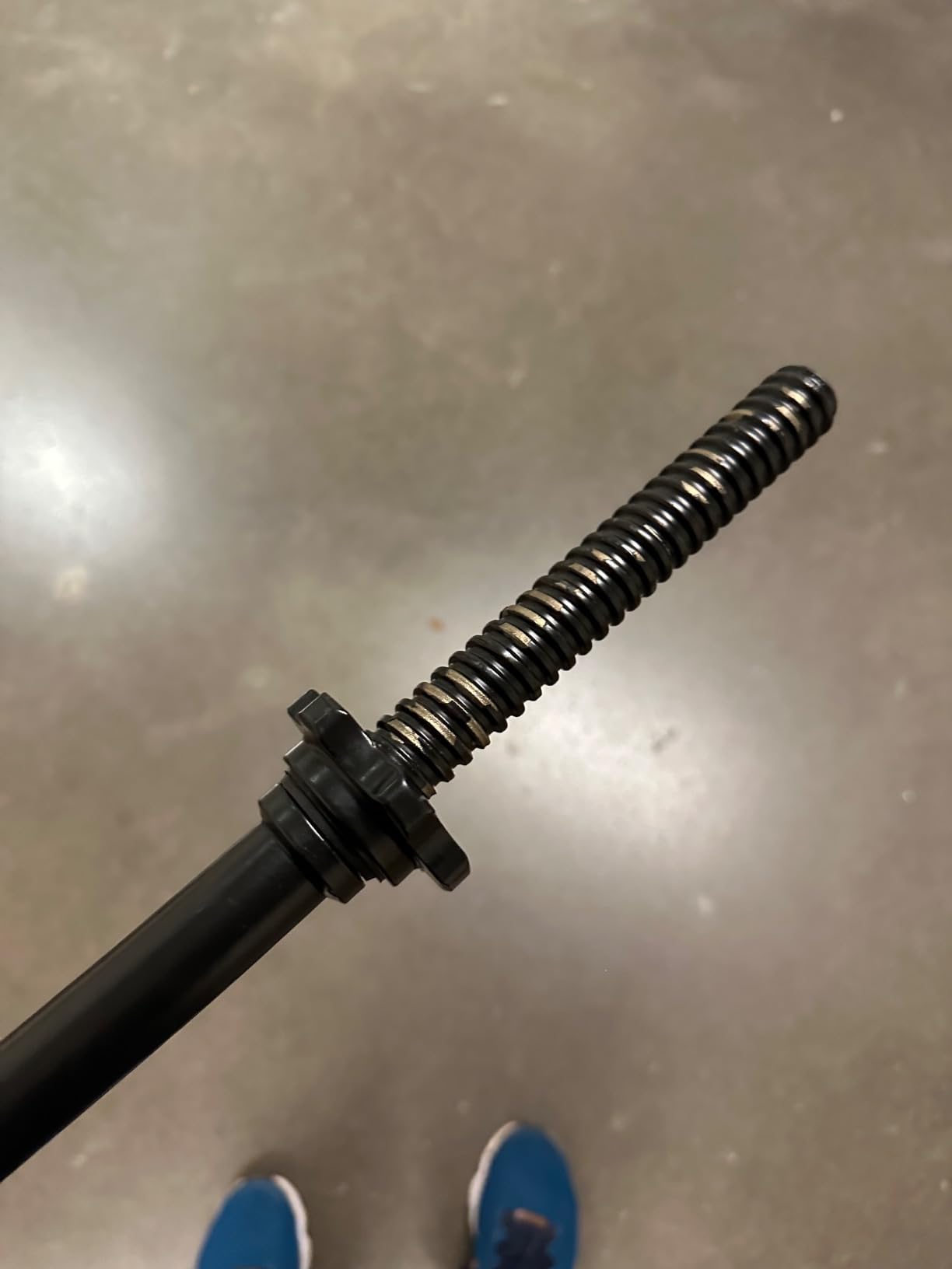 CAP Barbell 47-Inch Standard Threaded Solid Easy Curl Bar, Black customer photo 1