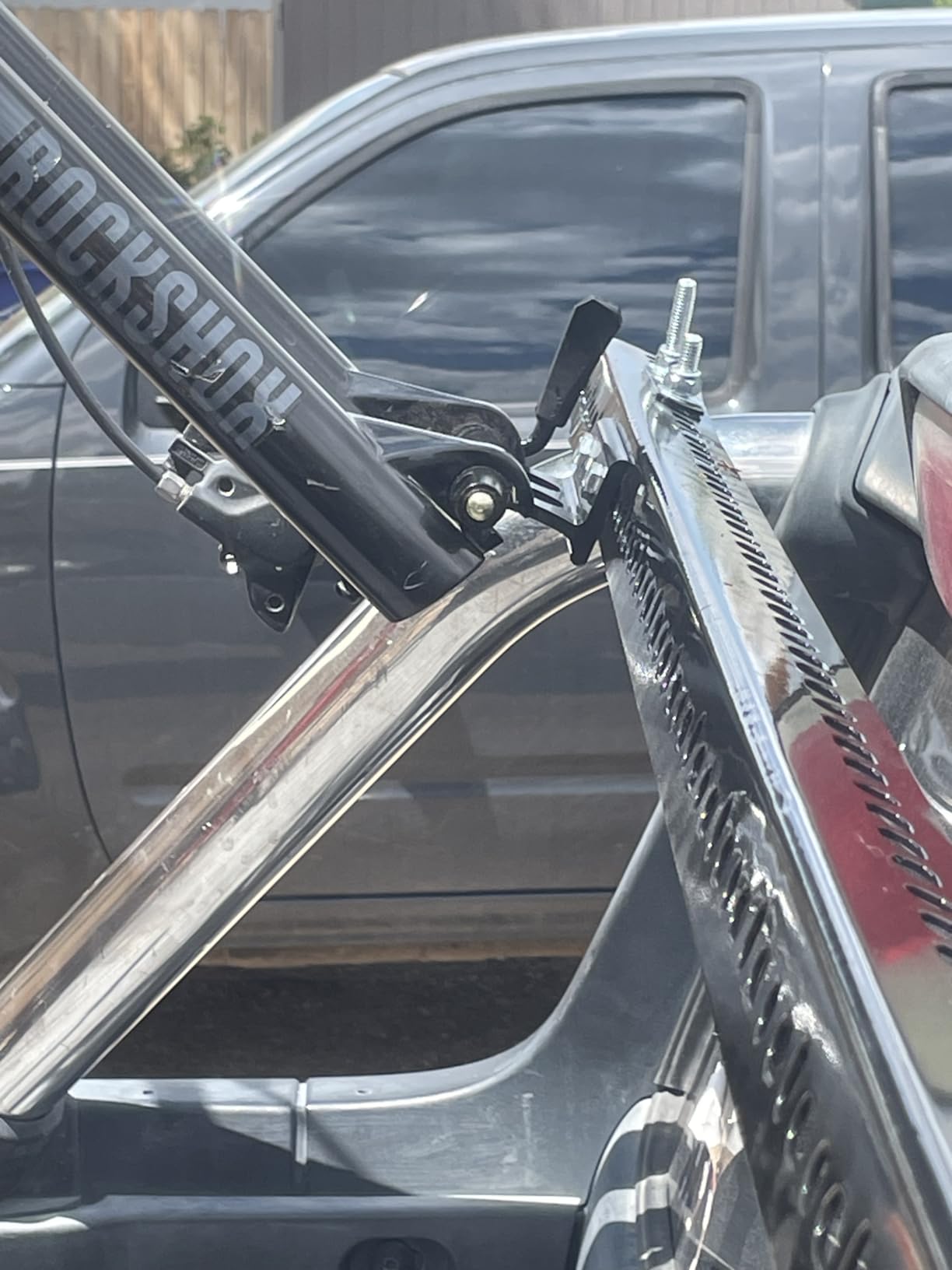 MBP Alloy Quick Release Fork Mount Bike Block (9x100mm) Truck Bed/Rack/Storage customer photo 2