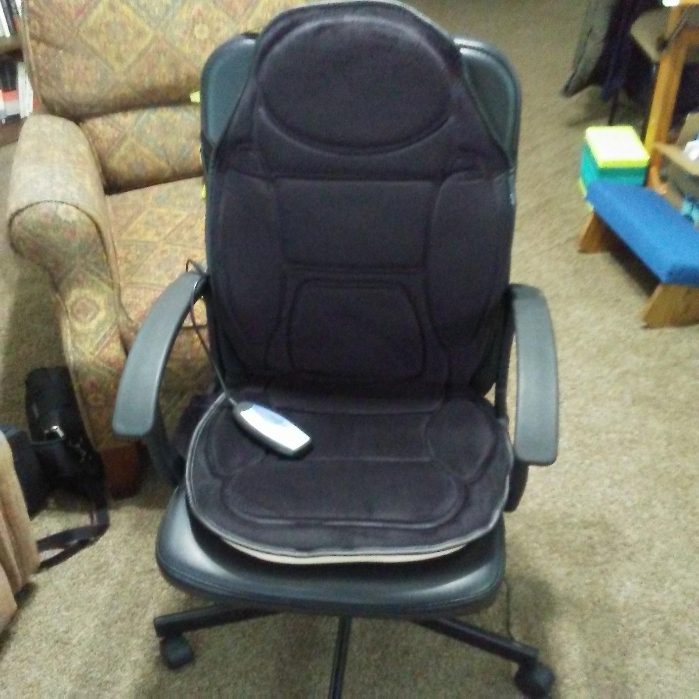 Snailax Back Massager with Heat, Memory Foam Chair Massage Pad customer photo 1