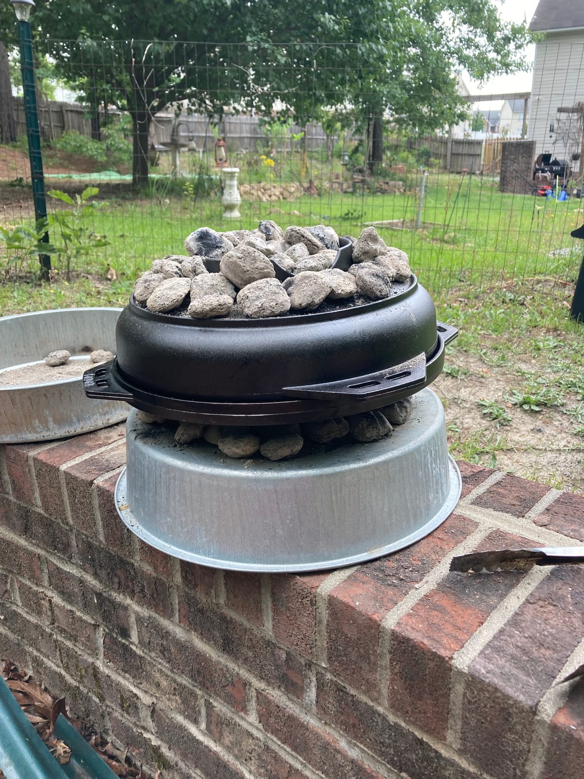 Lodge Cast Iron Cook-It-All Kit. Five-Piece Cast Iron Set includes a Reversible Grill/Griddle 14 Inch, 6.8 Quart Bottom/Wok, Two Heavy Duty Handles, and a Tips & Tricks Booklet. customer photo 2