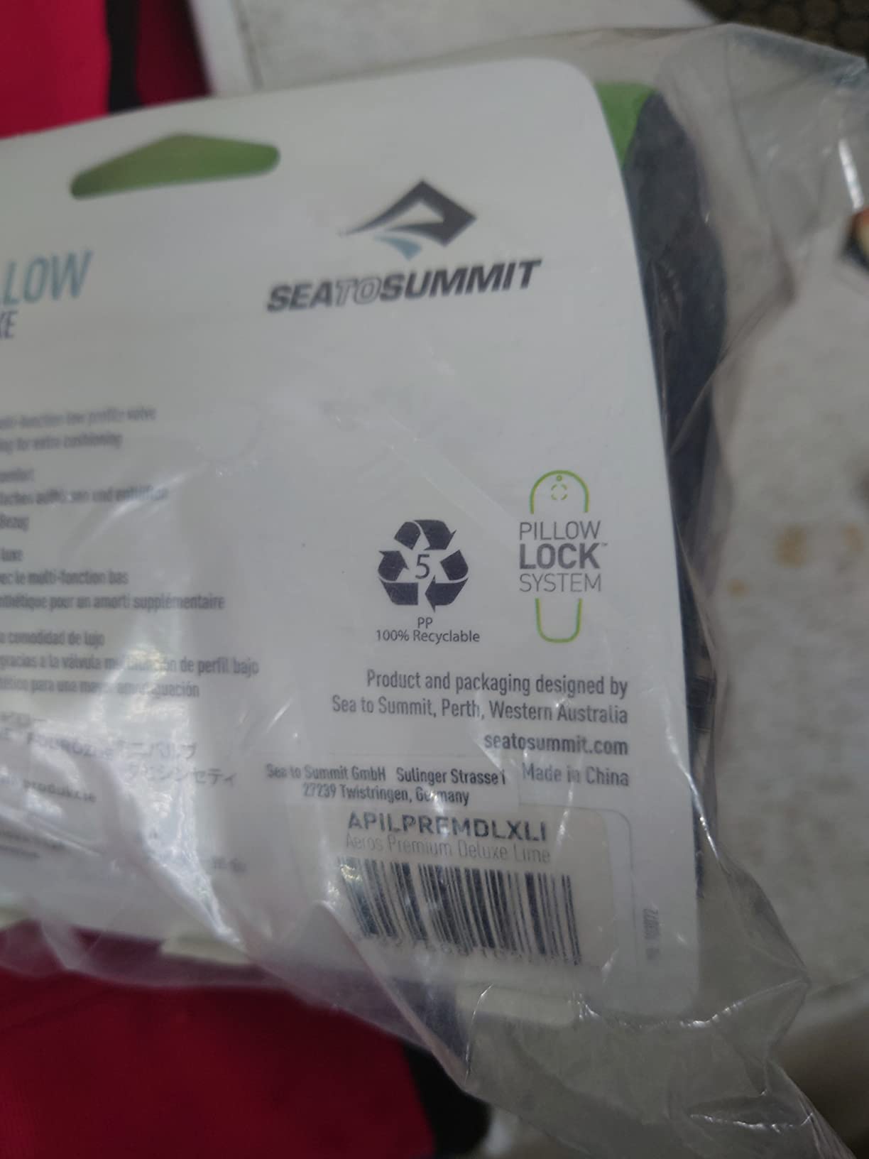 Sea to Summit Aeros Premium Inflatable Pillow, Regular, Lime customer photo 2