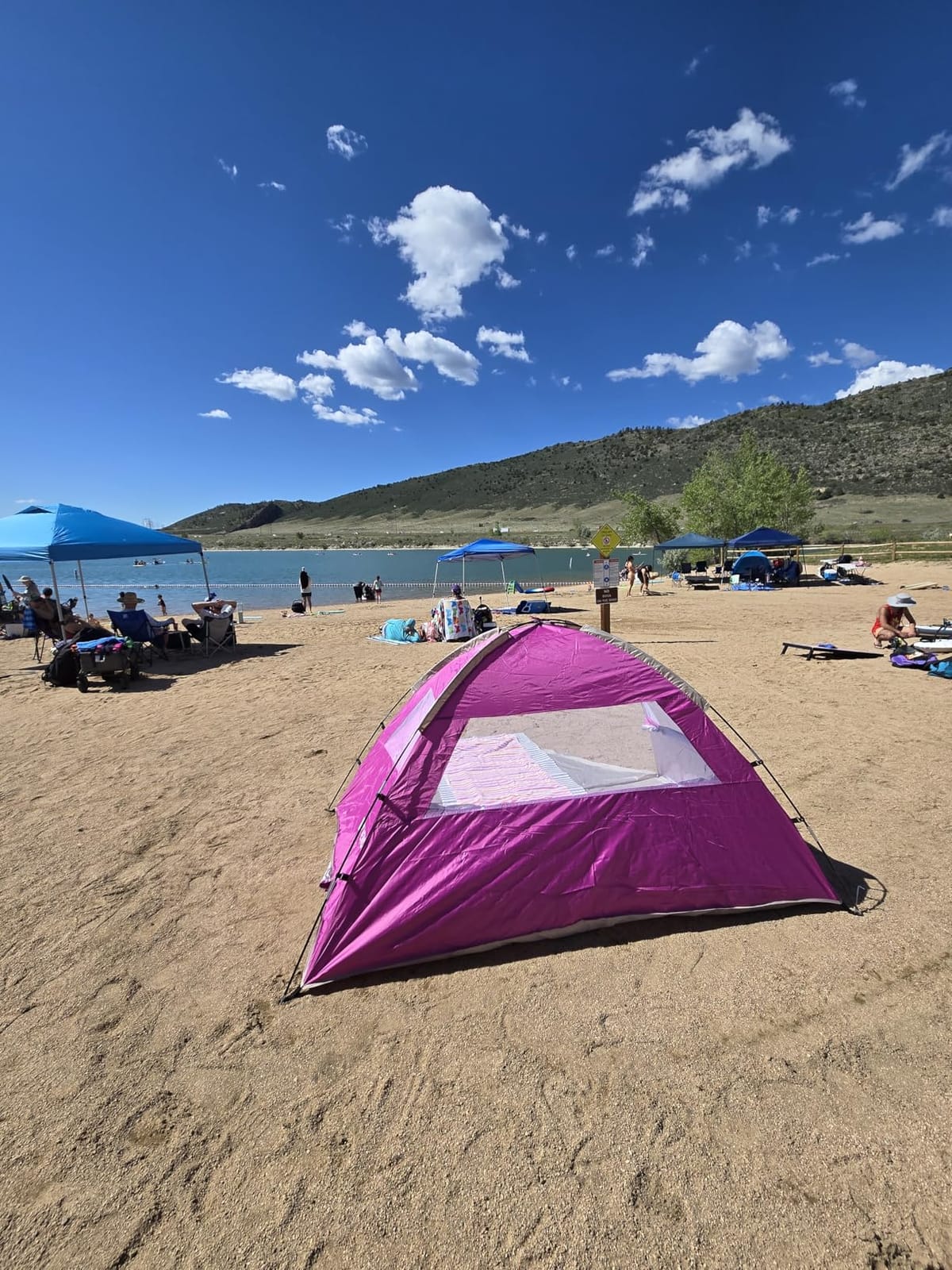 Venustas Beach Tent Sun Shelter for 3/4/6/8 Person, UPF 50+ UV Protection Beach Canopy, Lightweight and Easy Setup Cabana, Portable Shade Tent customer photo 1