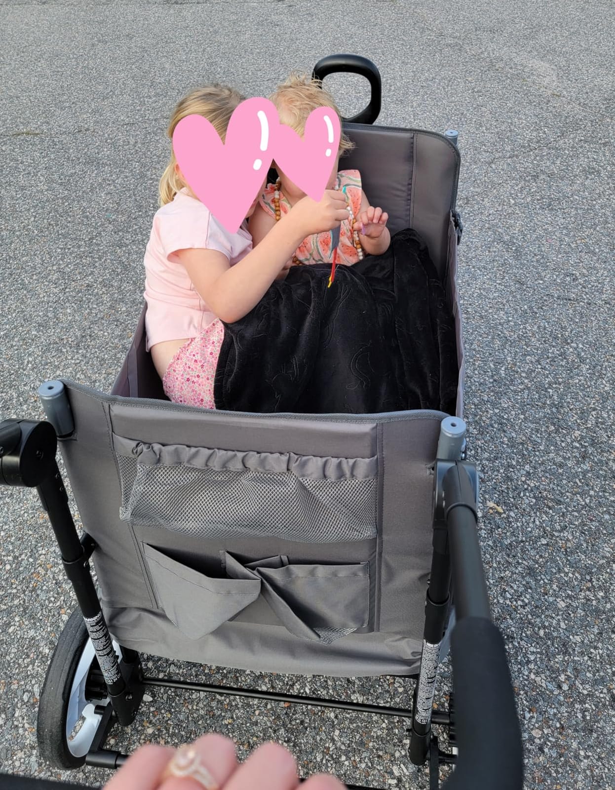 Radio Flyer Wagon for Kids, Baby Stroller, Outside Toys for Toddlers 1-3, Rolling Cart, Beach Cart with Wheels, Convertible Stroller Wagon for Kids Ages 1+ Years, Red customer photo 2