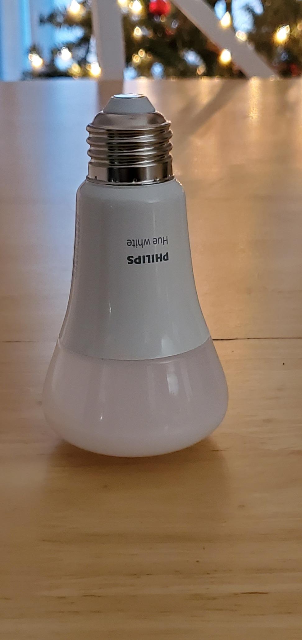 Philips Hue Smart 60W A19 LED Bulb - Soft Warm White Light - 2 Pack - 800LM - E26 - Indoor - Control with Hue App - Works with Alexa, Google Assistant and Apple Homekit customer photo 1