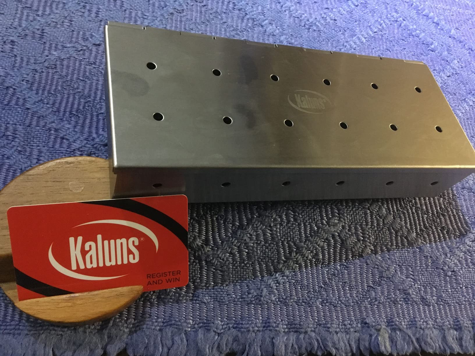 Kaluns Universal Stainless Steel Smoker Box, Gas or Charcoal Grill Smoke Box, Works with Wood Chips, add Delicious Smoked Flavor, Hinged Lid,Warp Free Grill Accessories customer photo 1
