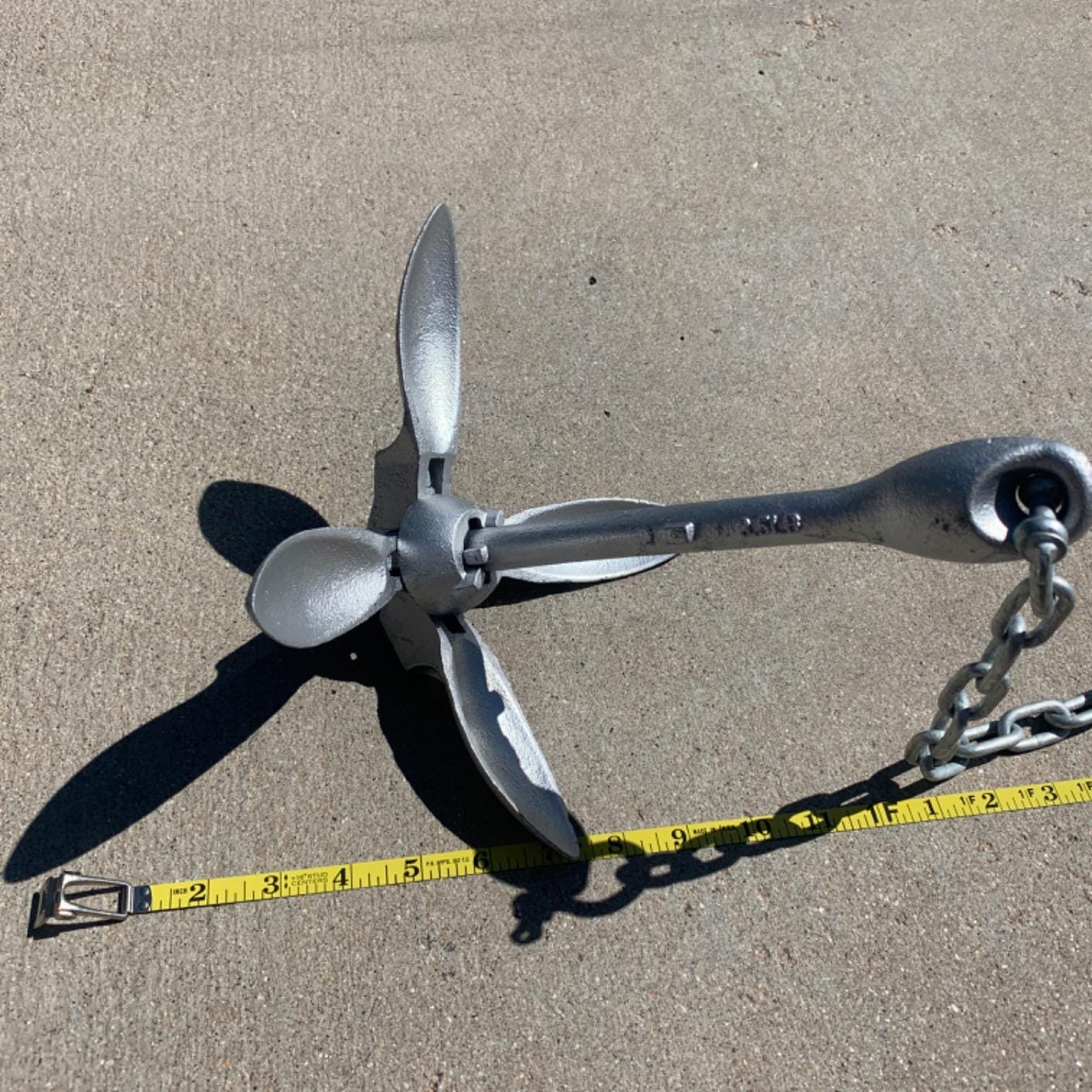 Extreme Max 3006.6785 BoatTector Complete Deluxe Grapnel Anchor Kit for Small Boats, Kayaks, PWC, Jet Ski, Paddle Boards, etc. - 3.5 lbs. customer photo 1