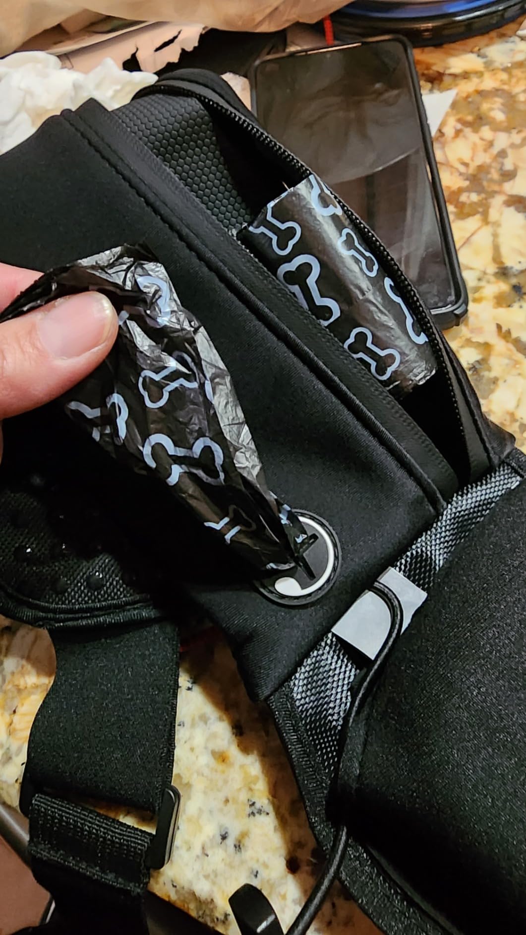 PYFK Running Belt with Water Bottles, Hydration Belt for Men and Women, Water Bottle Holder Running Pouch Water Belt, Fanny Pack Fits 7 inches Phones, Waist pack for Runner Jogging customer photo 2