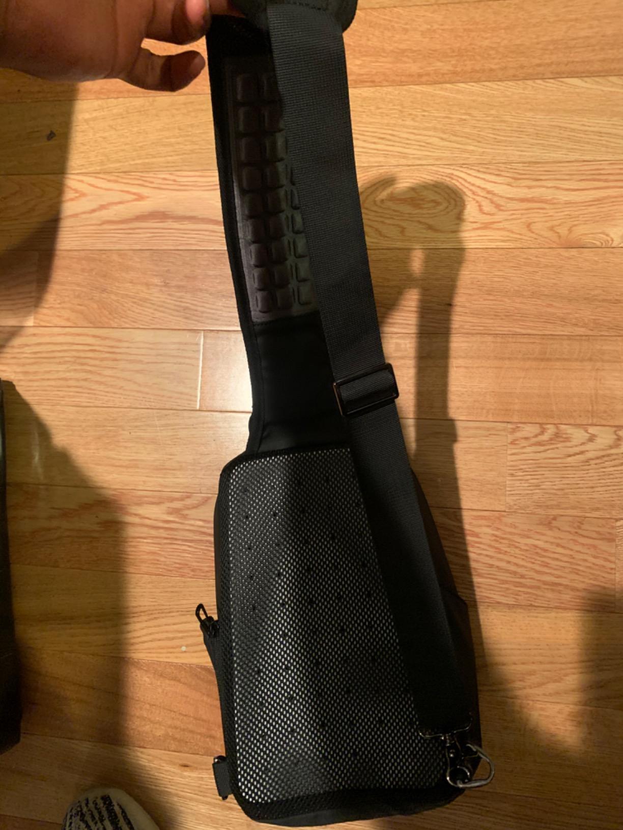 Messenger Bag for Men,Small Black Sling Crossbody Bags,Waterproof Daypacks,Hiking Biking Shoulder Bag customer photo 1