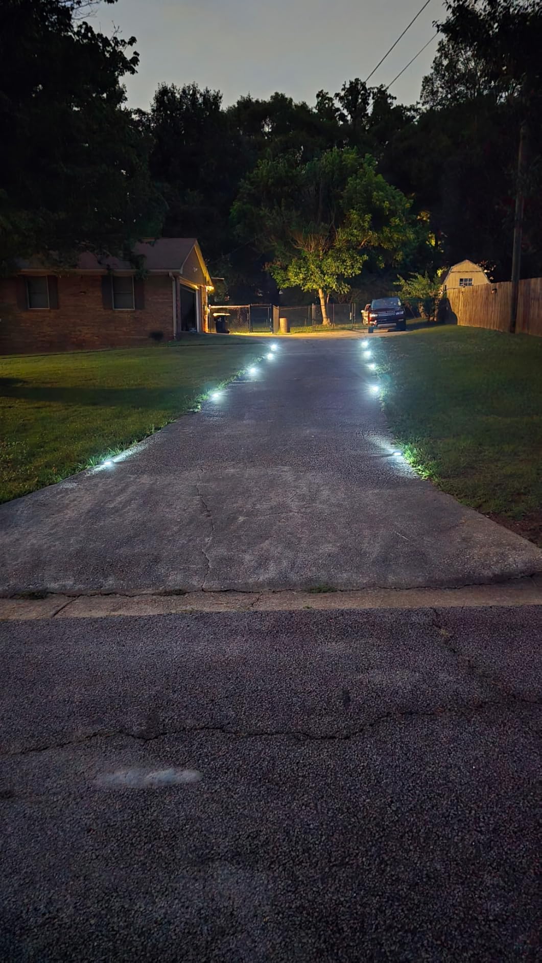 VOLISUN Solar Deck Driveway Dock Lights,Solar Pathway Lights,White 12 Pack customer photo 2
