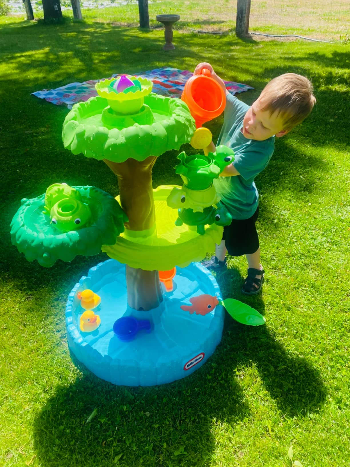 Little Tikes Magic Flower Water Table with Blooming Flower and 10+ Accessories, Multicolor, (Model: 651342M), Medium customer photo 2