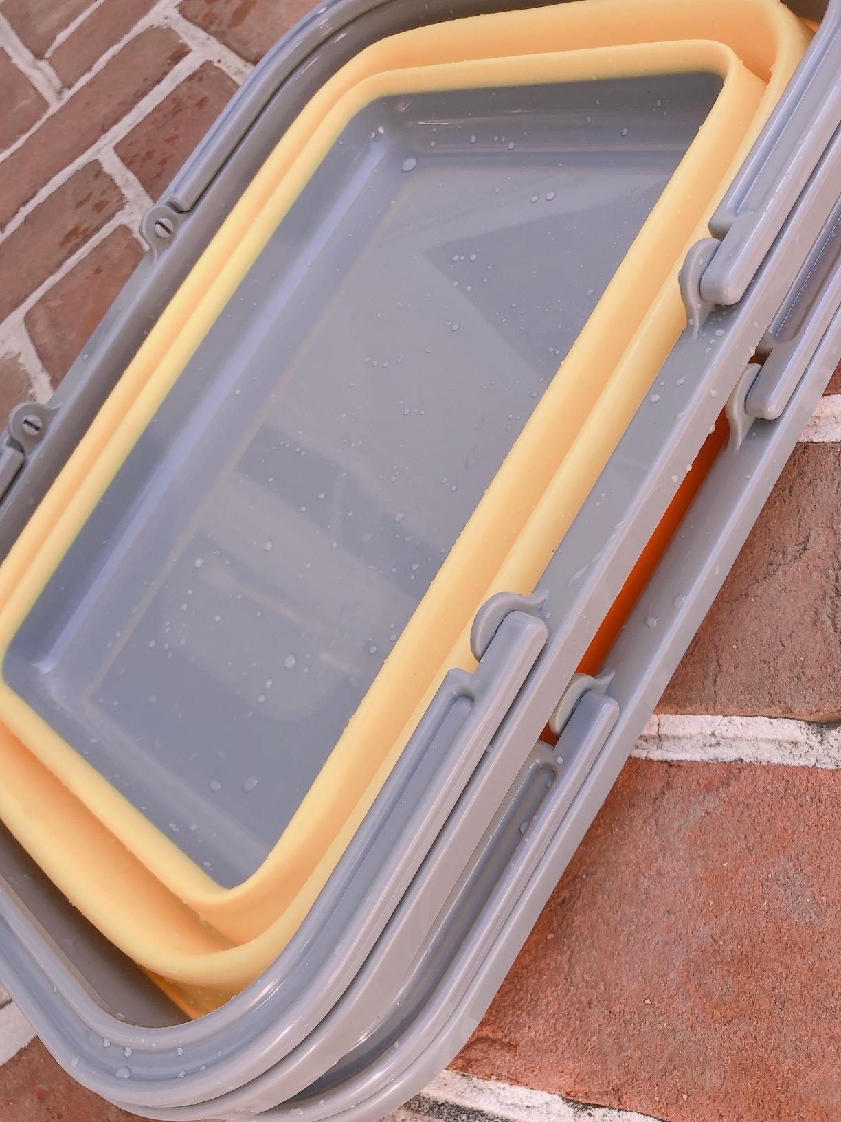 Tiawudi 2 Pack Collapsible Sink with 2.25 Gal / 8.5L Each Wash Basin for Washing Dishes, Camping, Hiking and Home customer photo 2
