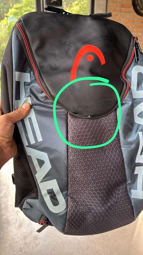 HEAD Tour Team Tennis Backpack 2 Racquet Carrying Bag w/Padded Shoulder Straps & Shoe Compartment - Navy Blue customer photo 1