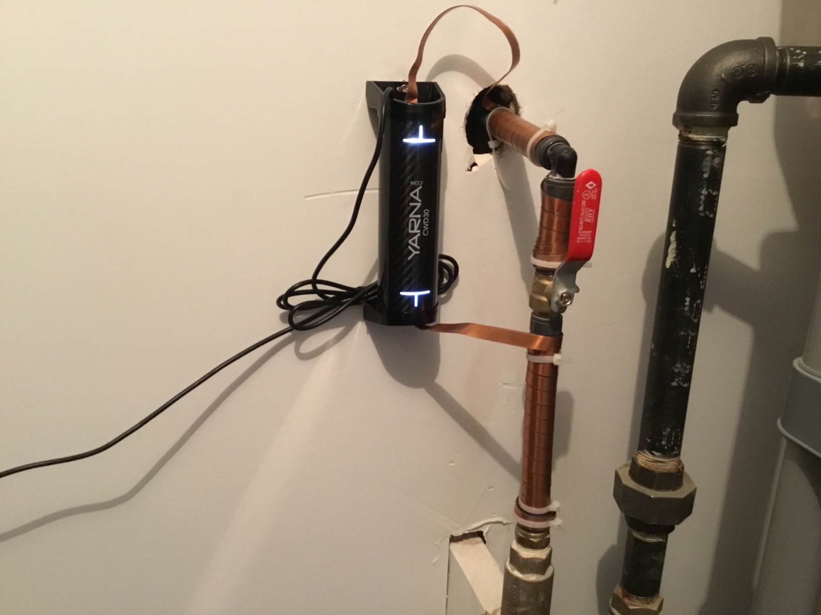 YARNA Electronic Water Descaler – No-Salt Softener, Pipes to 1