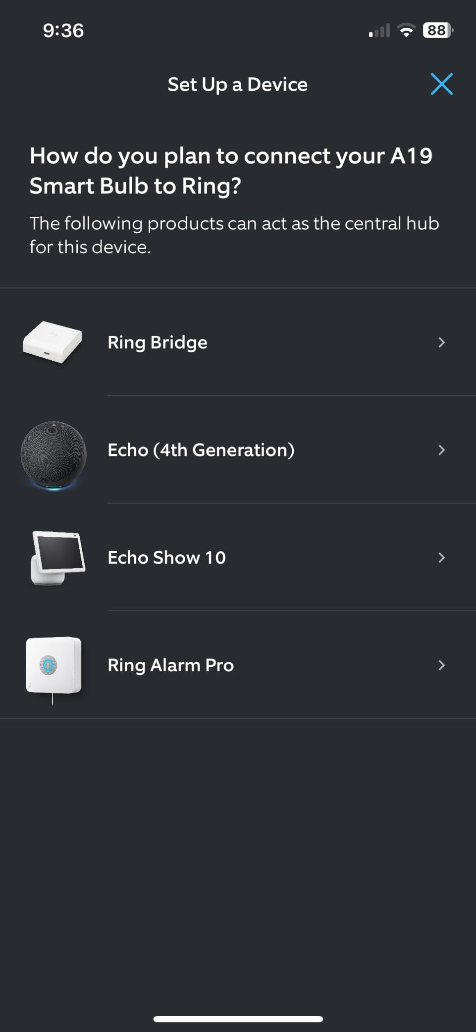 Ring A19 Smart LED Bulb — Energy-efficient with 800 lumens of white light, works with Amazon Sidewalk, White customer photo 1